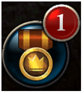 Profile Achievements Badge with '1 new achievement'-notification
